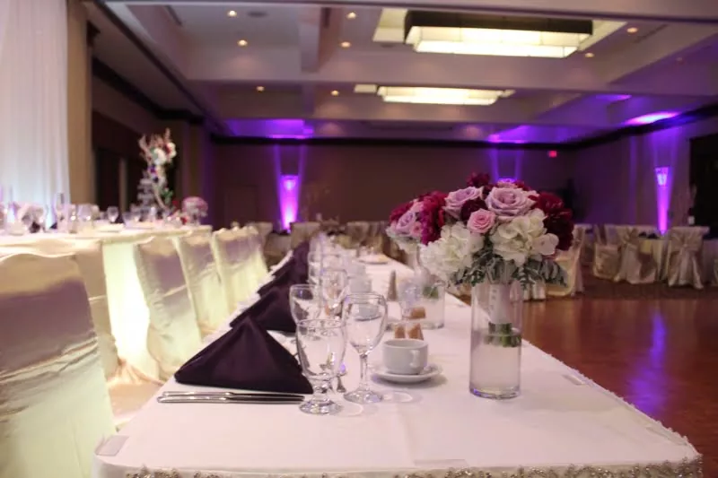 Wedding reception detail at DoubleTree Fallsview Resort & Spa