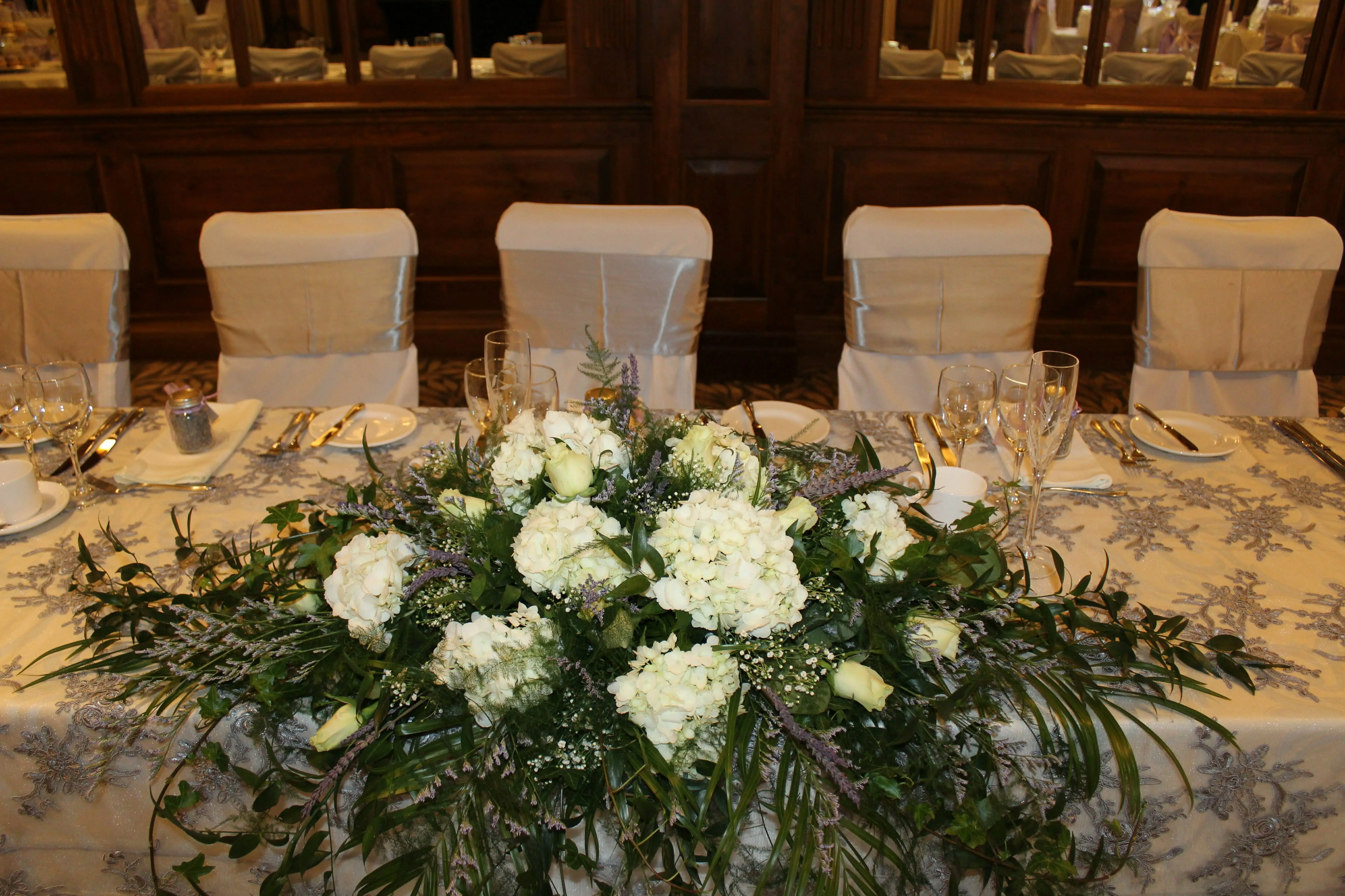 Wedding reception detail at Pillar and Post