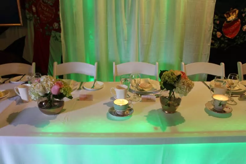 Reception setup at Navy Hall
