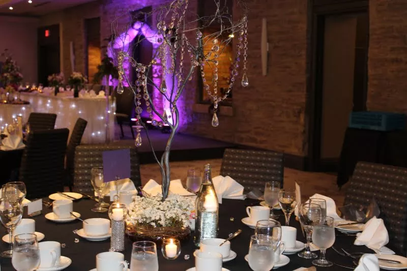 Event space during a wedding at Stone Mill Ballroom