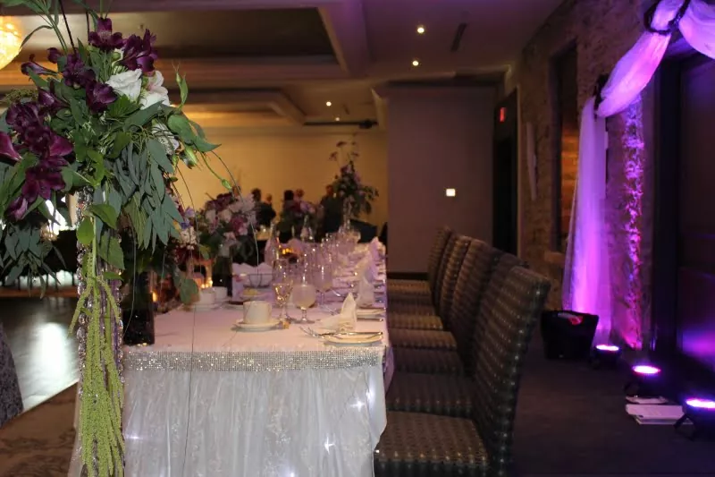 Wedding celebration at Stone Mill Ballroom