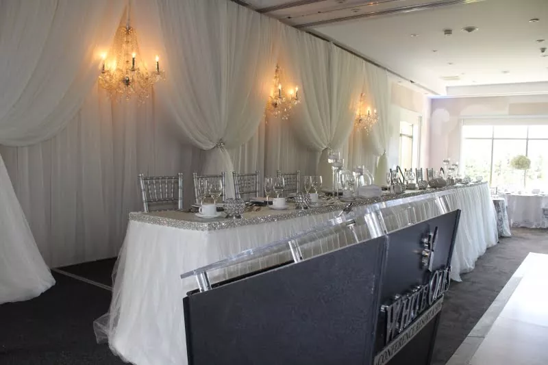 Elegant wedding reception with DJ at White Oaks Resort, Niagara-on-the-Lake