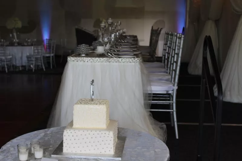 Reception setup at White Oaks Resort & Spa
