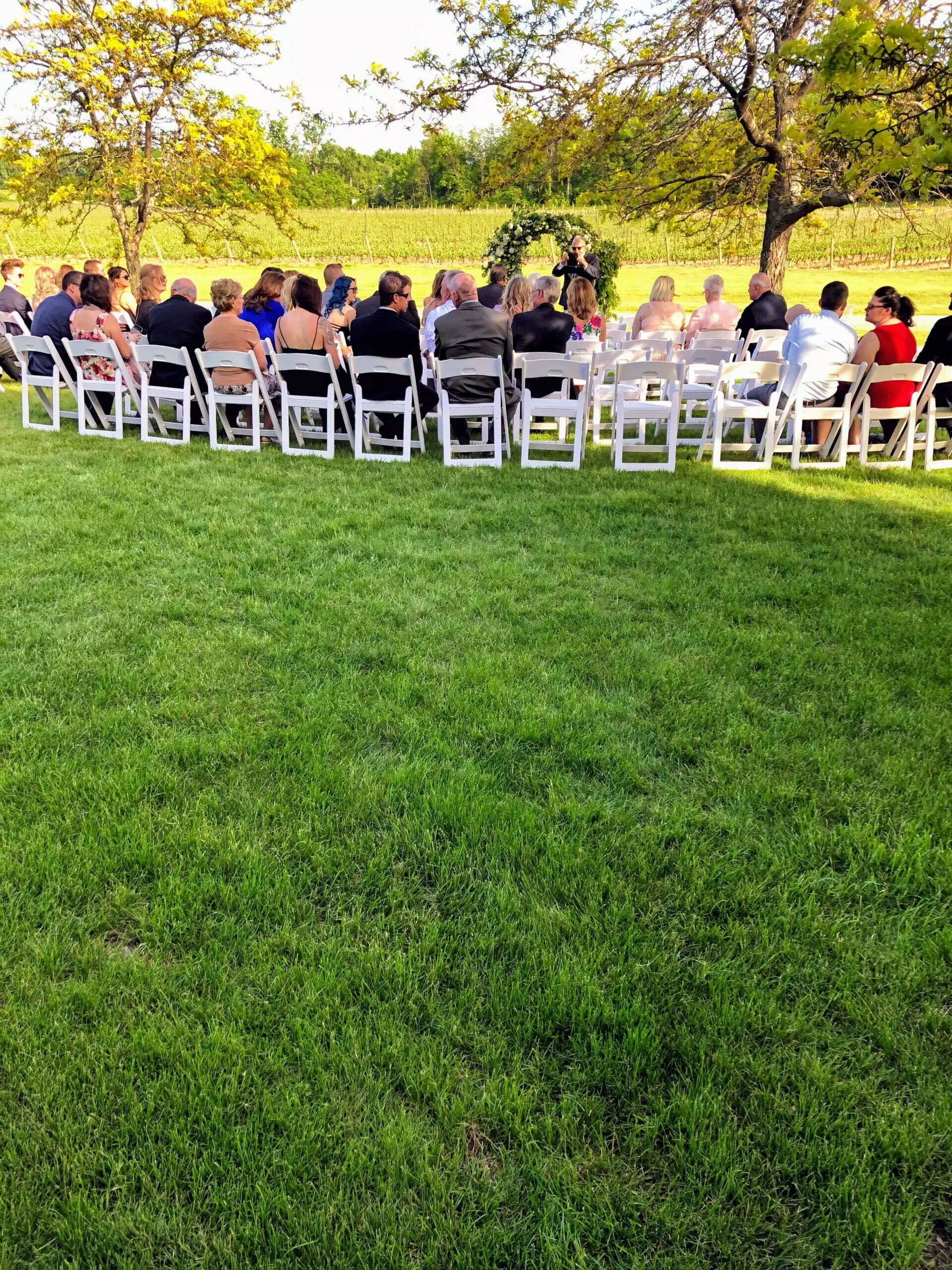 Event space during a wedding at Château des Charmes