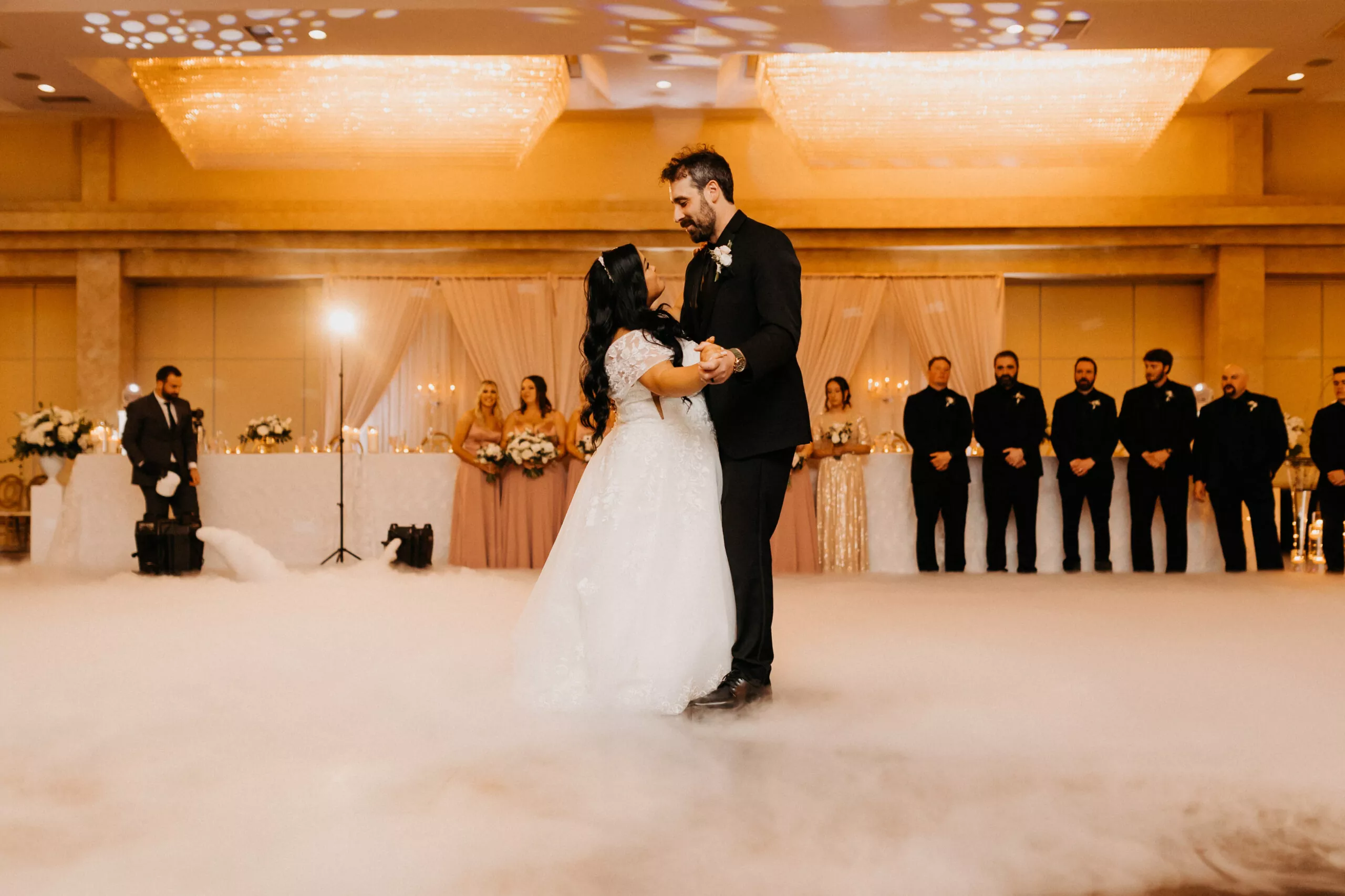 Dry ice first dance cloud