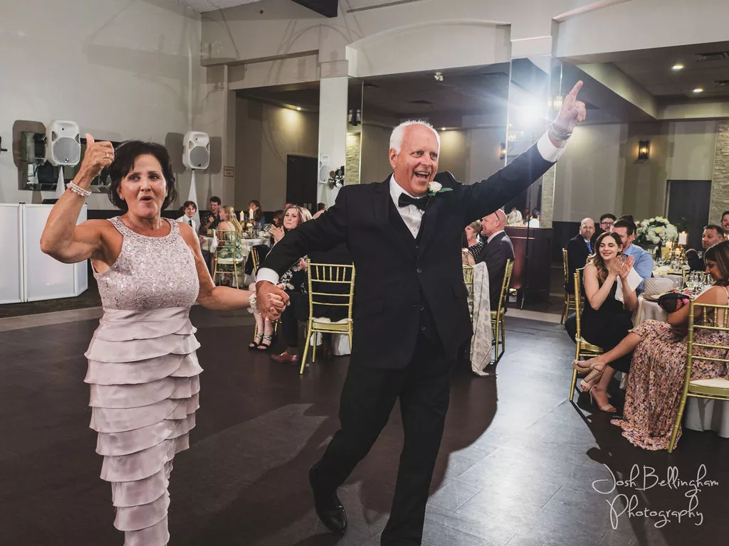 Wedding reception detail at Club Roma