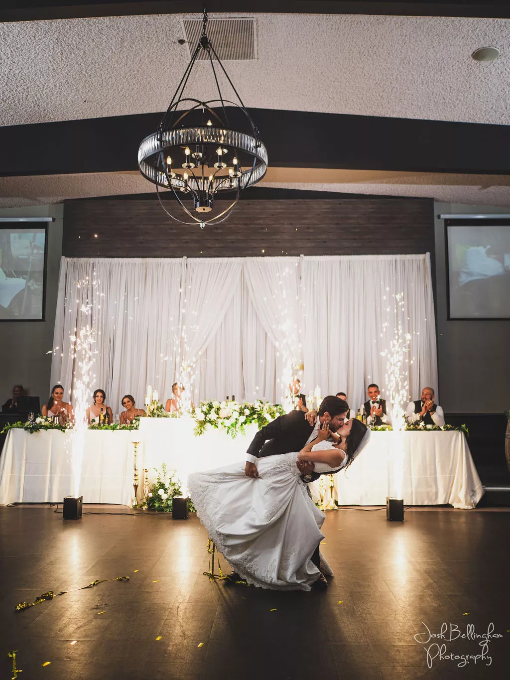 Wedding DJ and packed dance floor at Club Roma in St. Catharines